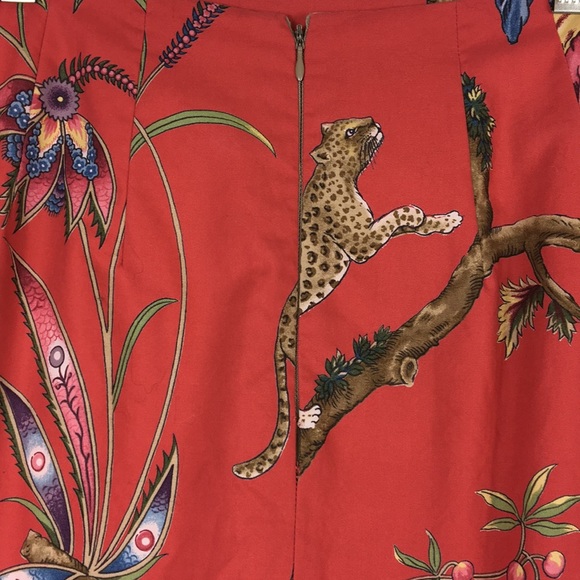 Steven Stolman Mini Skirt. Small. Coral red - Picture 3 of 6